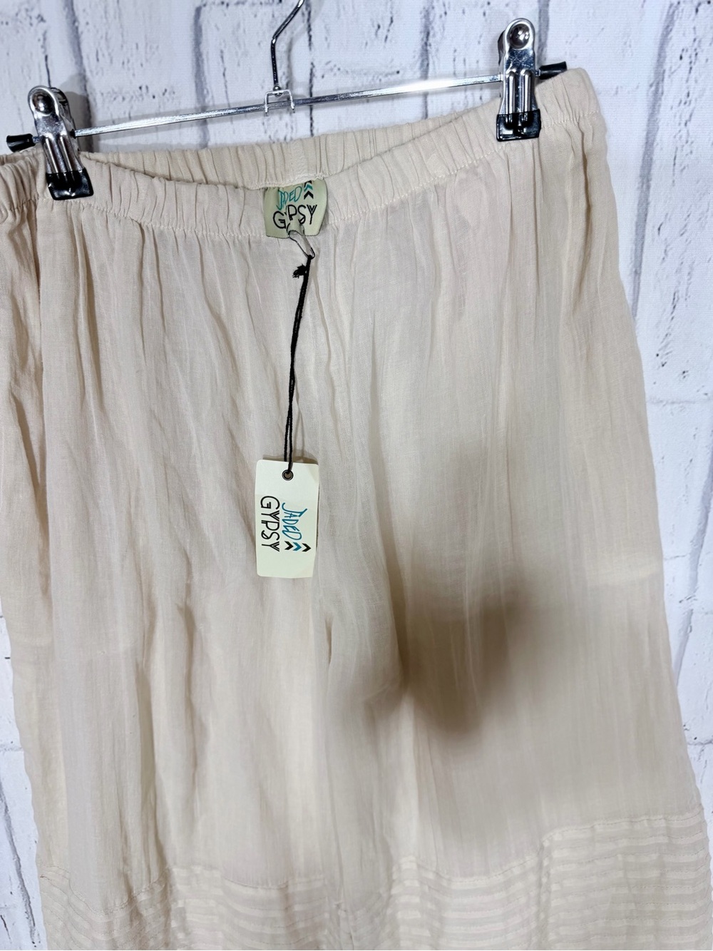 🤍 Jaded Gypsy Heirloom Simple Pants S/M Cotton Ruffle Bloomers NWT - Picture 9 of 10